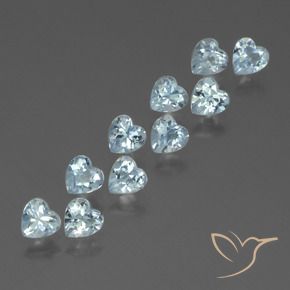 2.91 ct natürliche Himmerlblau Topas-Edelsteine, Herz, VS