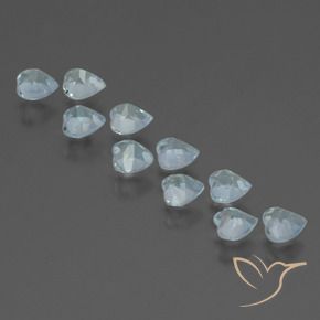 2.91 ct natürliche Himmerlblau Topas-Edelsteine, Herz, VS