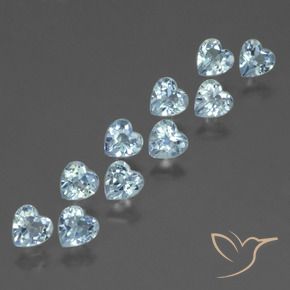 3.02 ct natürliche Himmerlblau Topas-Edelsteine, Herz, VS