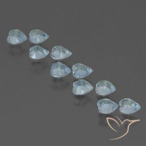 3.02 ct natürliche Himmerlblau Topas-Edelsteine, Herz, VS