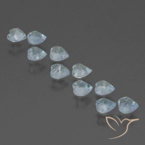 3.04 ct natürliche Himmerlblau Topas-Edelsteine, Herz, VS