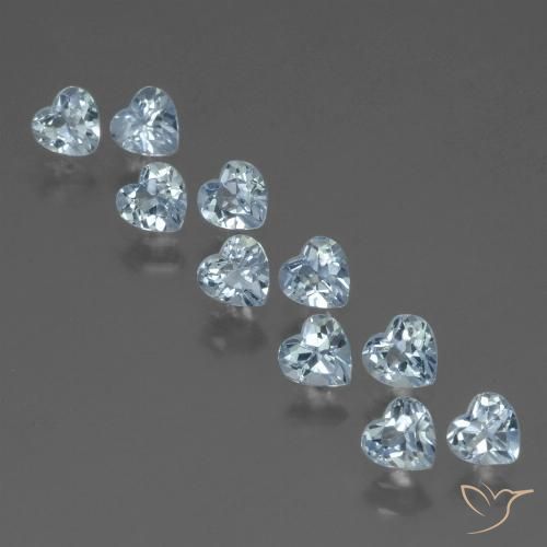 2.98ctw Natürlicher Himmerlblau Topas, Herz, VS