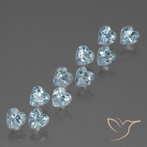 3.32 ct natürliche Himmerlblau Topas-Edelsteine, Herz, VS