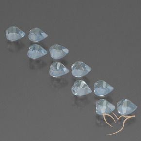 3.32 ct natürliche Himmerlblau Topas-Edelsteine, Herz, VS