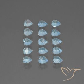 4.13 ct natürliche Himmerlblau Topas-Edelsteine, Herz, VS