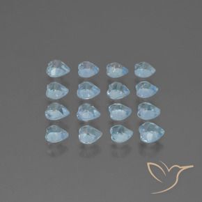 4.69 ct natürliche Himmerlblau Topas-Edelsteine, Herz, VS