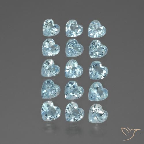 4.32ctw Natürlicher Himmerlblau Topas, Herz, VS