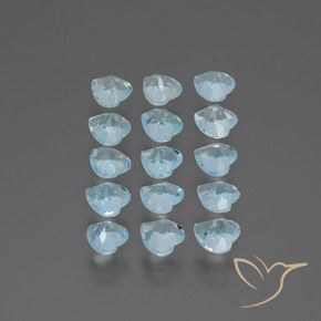 4.32 ct natürliche Himmerlblau Topas-Edelsteine, Herz, VS