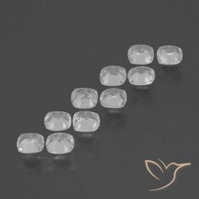 4.96 ct natürliche Weiß Topas-Edelsteine, Kissen, VS