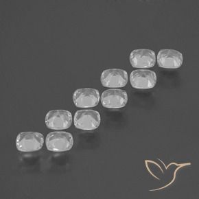 4.49 ct natürliche Weiß Topas-Edelsteine, Kissen, VS