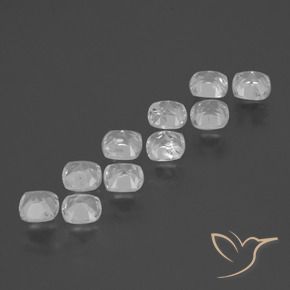 5.07 ct natürliche Weiß Topas-Edelsteine, Kissen, VS-SI