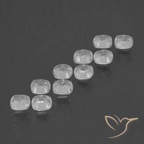 5.18 ct natürliche Weiß Topas-Edelsteine, Kissen, VS