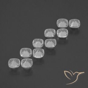 4.27 ct natürliche Weiß Topas-Edelsteine, Kissen, VS