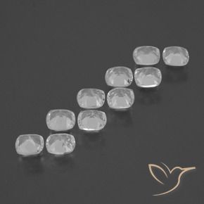4.41 ct natürliche Weiß Topas-Edelsteine, Kissen, VS