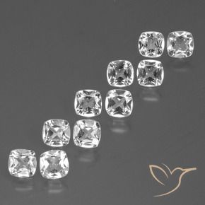 4.63 ct natürliche Klares Weiß Topas-Edelsteine, Kissen, VS