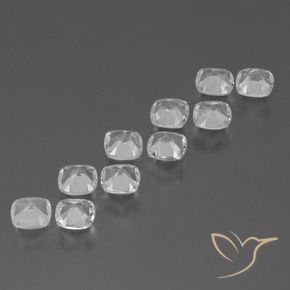 4.48 ct natürliche Klares Weiß Topas-Edelsteine, Kissen, VS