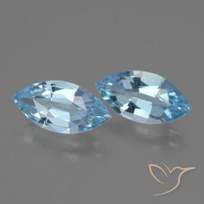 4.12 ct natürliche Himmerlblau Topas-Edelsteine, Marquise, VS