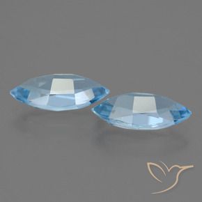 4.12 ct natürliche Himmerlblau Topas-Edelsteine, Marquise, VS