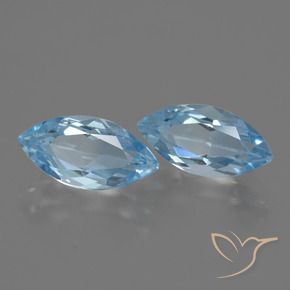 4.63 ct natürliche Himmerlblau Topas-Edelsteine, Marquise, VVS-VS
