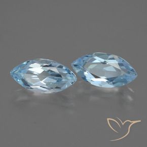 4.78 ct natürliche Himmerlblau Topas-Edelsteine, Marquise, VVS-VS