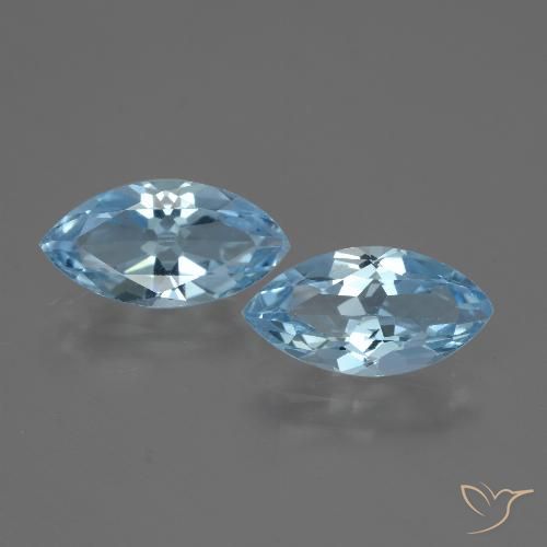 4.15ctw Natürlicher Himmerlblau Topas, Marquise, VVS-VS