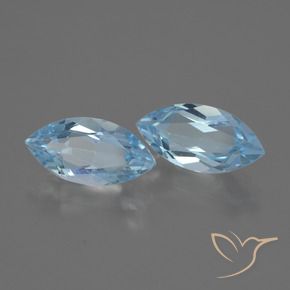 4.59 ct natürliche Swiss Blue Topas-Edelsteine, Marquise, VVS-VS