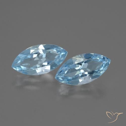 4.37ctw Natürlicher Swiss Blue Topas, Marquise, VVS-VS