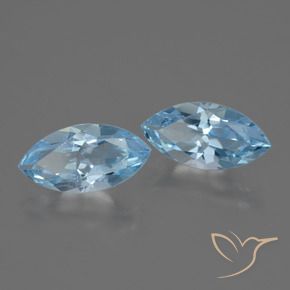 4.37 ct natürliche Swiss Blue Topas-Edelsteine, Marquise, VVS-VS