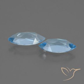 3.86 ct natürliche Himmerlblau Topas-Edelsteine, Marquise, VVS-VS