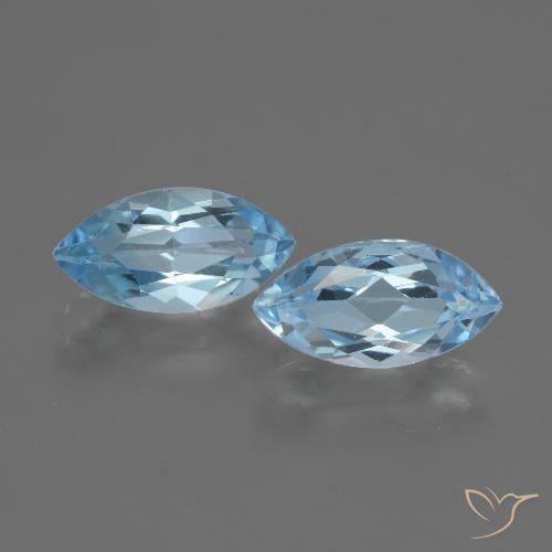 4.73ctw Natürlicher Himmerlblau Topas, Marquise, VVS-VS