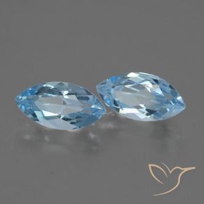 4.73 ct natürliche Himmerlblau Topas-Edelsteine, Marquise, VVS-VS