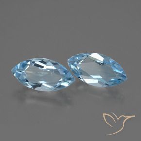 4.36 ct natürliche Himmerlblau Topas-Edelsteine, Marquise, VVS-VS