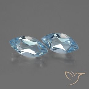 4.36 ct natürliche Swiss Blue Topas-Edelsteine, Marquise, VVS-VS