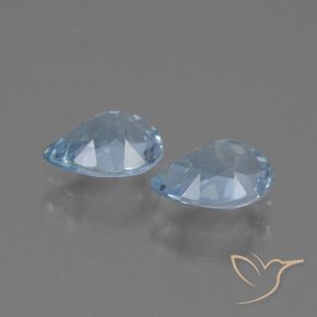 1.65 ct natürliche Himmerlblau Topas-Edelsteine, Birnenform, VVS-VS