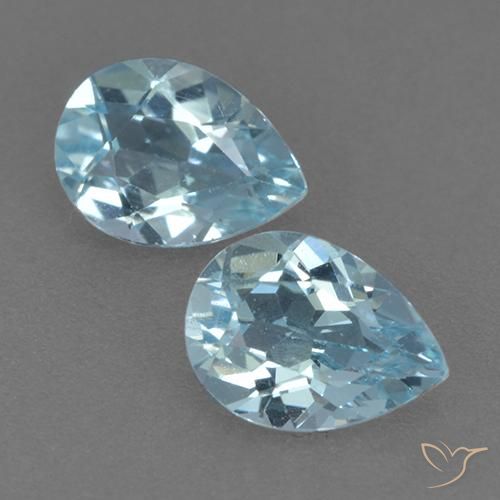 1.79ctw Natürlicher Himmerlblau Topas, Birnenform, VVS-VS