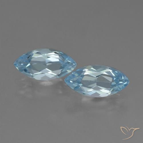 4.38ctw Natürlicher Himmerlblau Topas, Marquise, VVS-VS