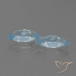 4.38 ct natürliche Himmerlblau Topas-Edelsteine, Marquise, VVS-VS