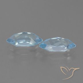 4.78 ct natürliche Himmerlblau Topas-Edelsteine, Marquise, VVS