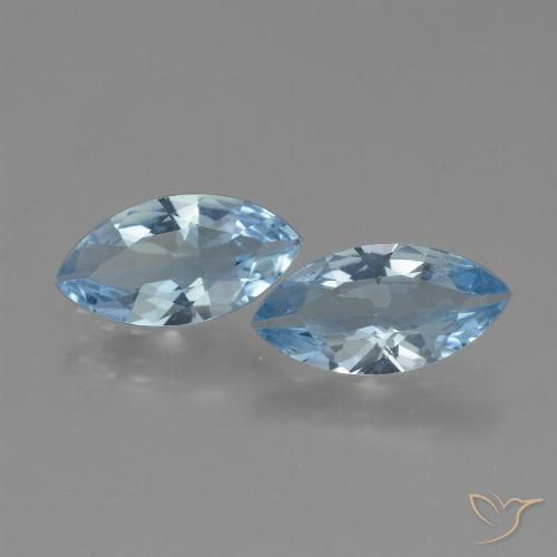 3.60ctw Natürlicher Himmerlblau Topas, Marquise, VVS