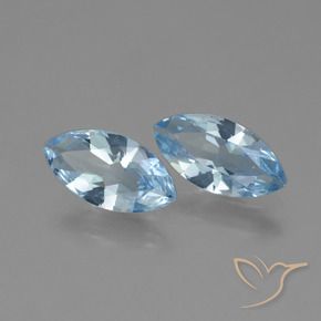 3.60 ct natürliche Himmerlblau Topas-Edelsteine, Marquise, VVS