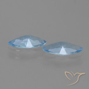 3.60 ct natürliche Himmerlblau Topas-Edelsteine, Marquise, VVS