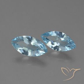 3.53 ct natürliche Himmerlblau Topas-Edelsteine, Marquise, VVS-VS