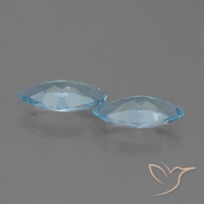 3.53 ct natürliche Himmerlblau Topas-Edelsteine, Marquise, VVS-VS