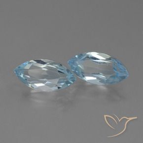 4.45 ct natürliche Himmerlblau Topas-Edelsteine, Marquise, VVS-VS