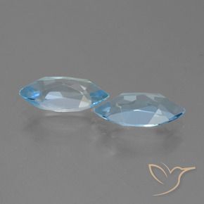 4.45 ct natürliche Himmerlblau Topas-Edelsteine, Marquise, VVS-VS