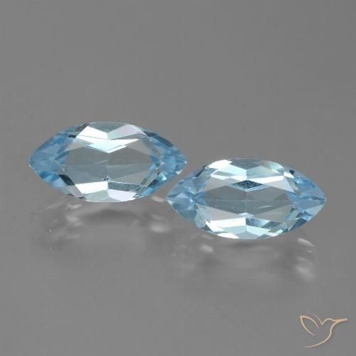 4.86ctw Natürlicher Himmerlblau Topas, Marquise, VVS