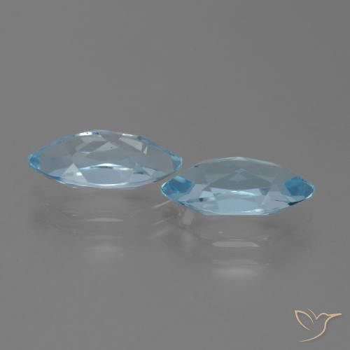 4.69 ct natürliche Himmerlblau Topas-Edelsteine, Marquise, VVS-VS