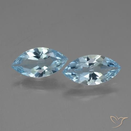 3.55ctw Natürlicher Himmerlblau Topas, Marquise, VVS, Photo A