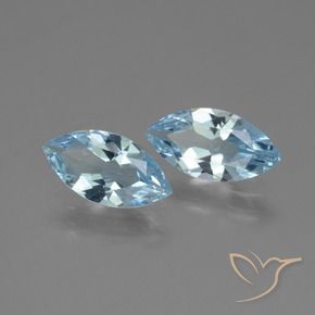 3.55 ct natürliche Himmerlblau Topas-Edelsteine, Marquise, VVS