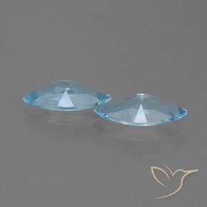 3.55 ct natürliche Himmerlblau Topas-Edelsteine, Marquise, VVS
